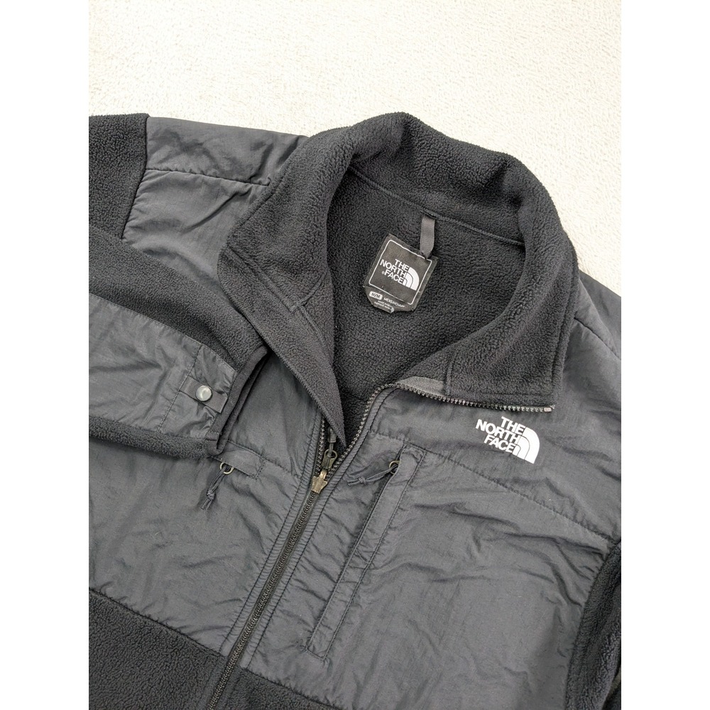 The North Face Denali Polartec Fleece Jacket Mens Medium Black Full Zip Coat